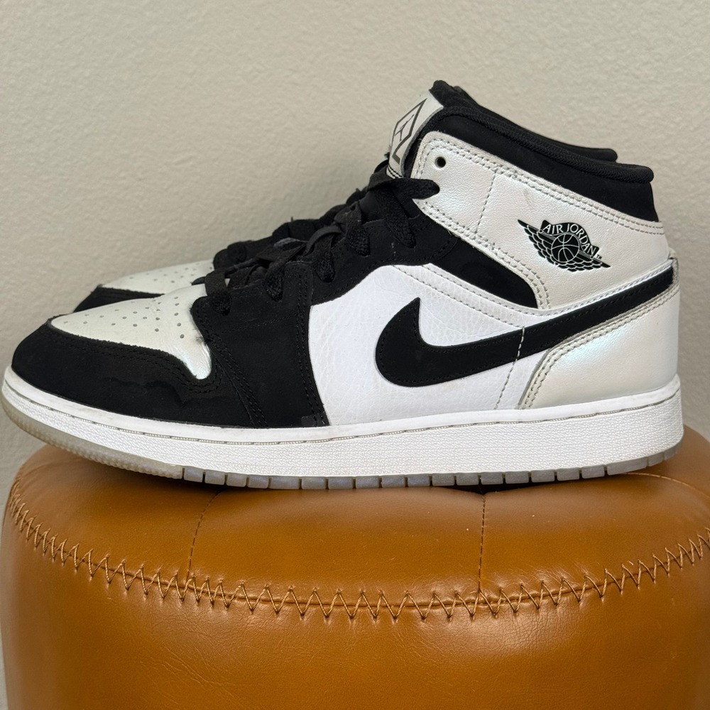 Air Jordan 1 Mid Diamond Shorts Sneakers Youth 7Y Women's 8.5 DN4321-100